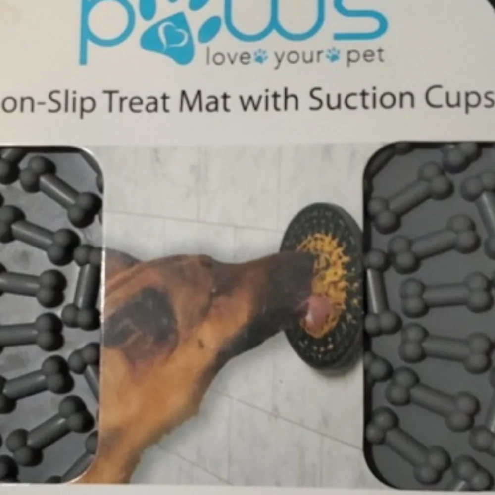 Lick Pad Non-Slip Dog Treat Distraction Mat with Suction Cup Textured Cat feed
